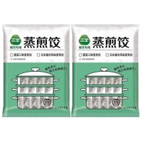 三全蒸煎饺方便早餐速食冷冻水饺约100个玉米猪肉煎饺1kg*2袋