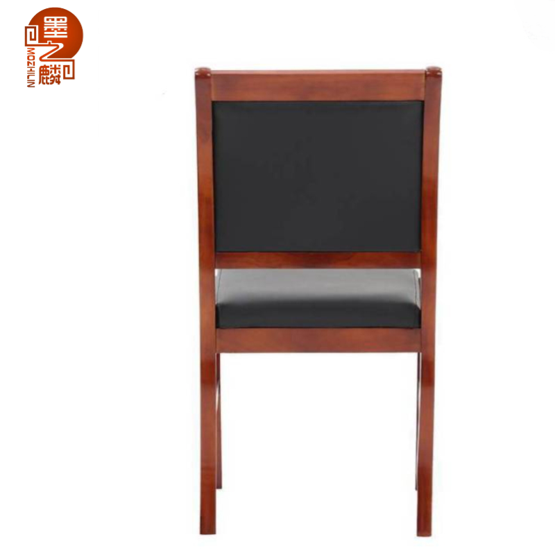 墨之麟 中式西皮会议椅460×500×900mm 把高清大图