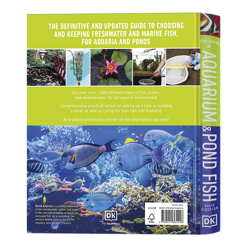 [正版]DK 水族馆和池鱼百科全书英文原版 Encyclopedia of Aquarium and Pond Fis高清大图