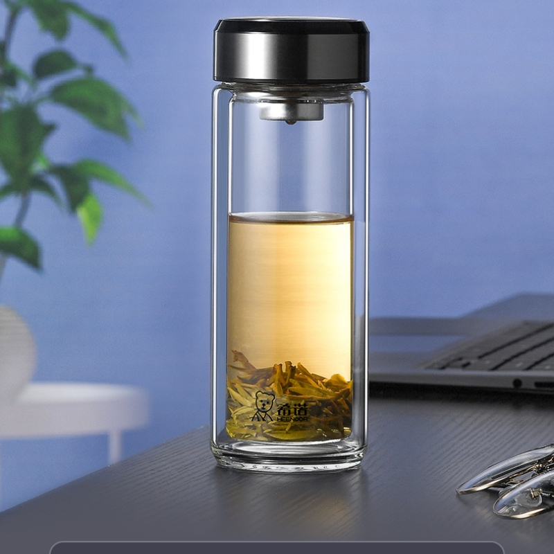 希诺双层玻璃杯XN-6712高清大图