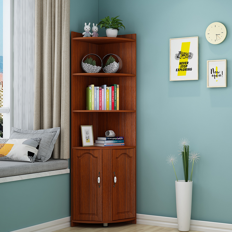 转角置物架角柜拐角三角柜现代简约客厅墙角柜边角柜转角储物柜多功能