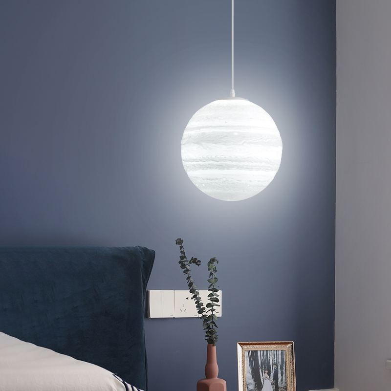 雷士照明床头吊灯北欧简约现代风吊线灯智能高显卧室书房灯具灯饰高清大图