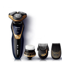 飞利浦 (Philips) 电动剃须刀 S5571/68 吉祥四象 男士多功能剃须刀 三刀头 全身水洗