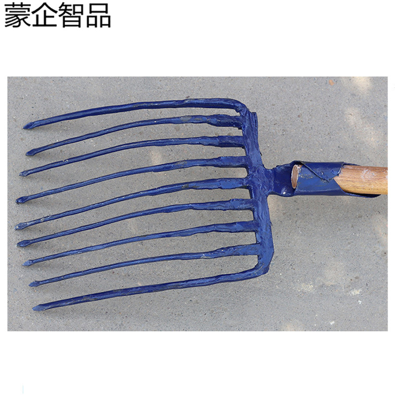 蒙企智品九齿钢叉(不含木柄)M6/个高清大图