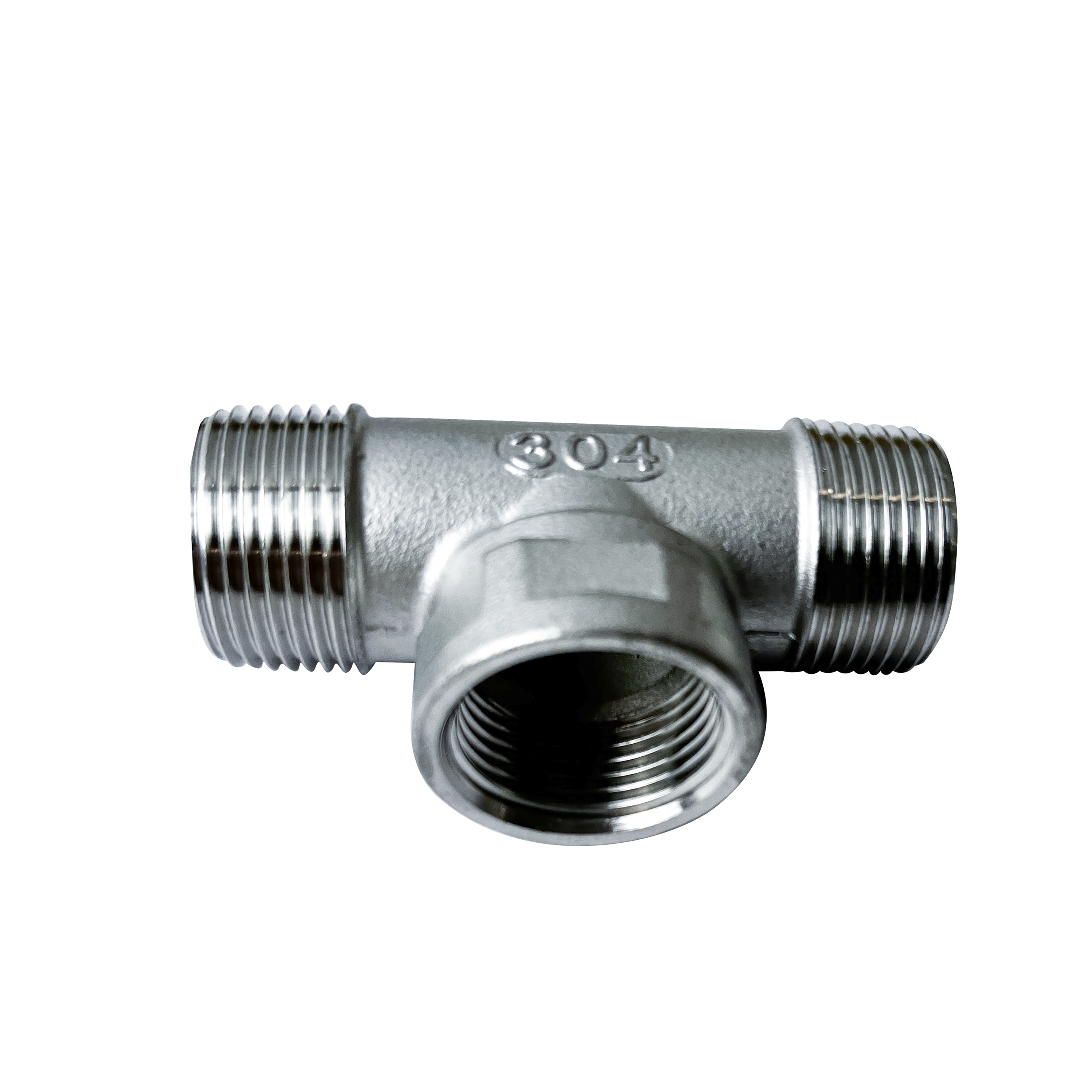 杉外山 304不锈钢外内外三通水管接头 个高清大图