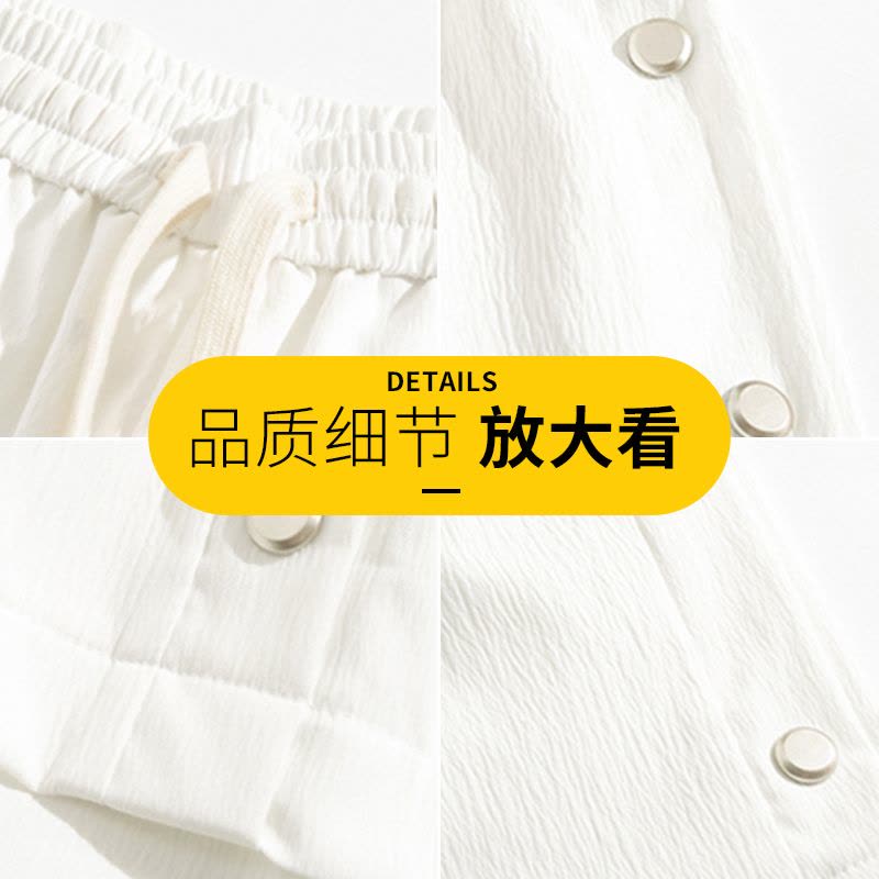 真维斯休闲短裤男士夏季新款冰丝沙滩五分裤男潮流宽松运动中裤子图片