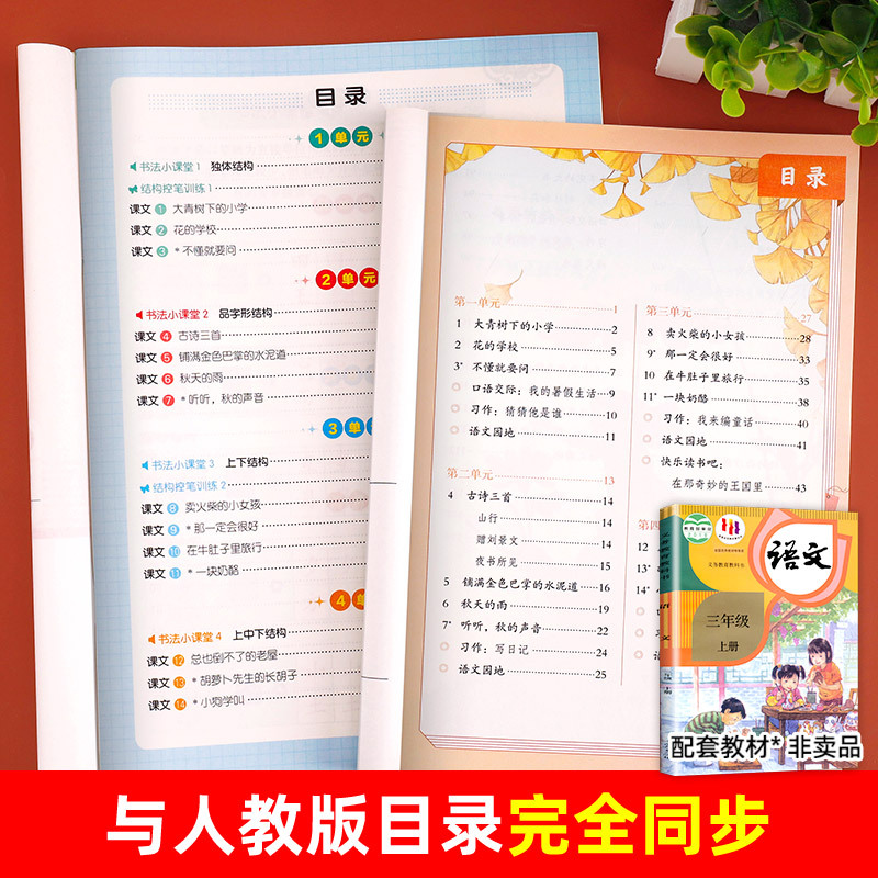 [特惠7本]以上全部(推荐) 三年级上 [正版]三年级上册字帖同步练字帖每日一练人教版语文 小学3年级上学期写字课课练生