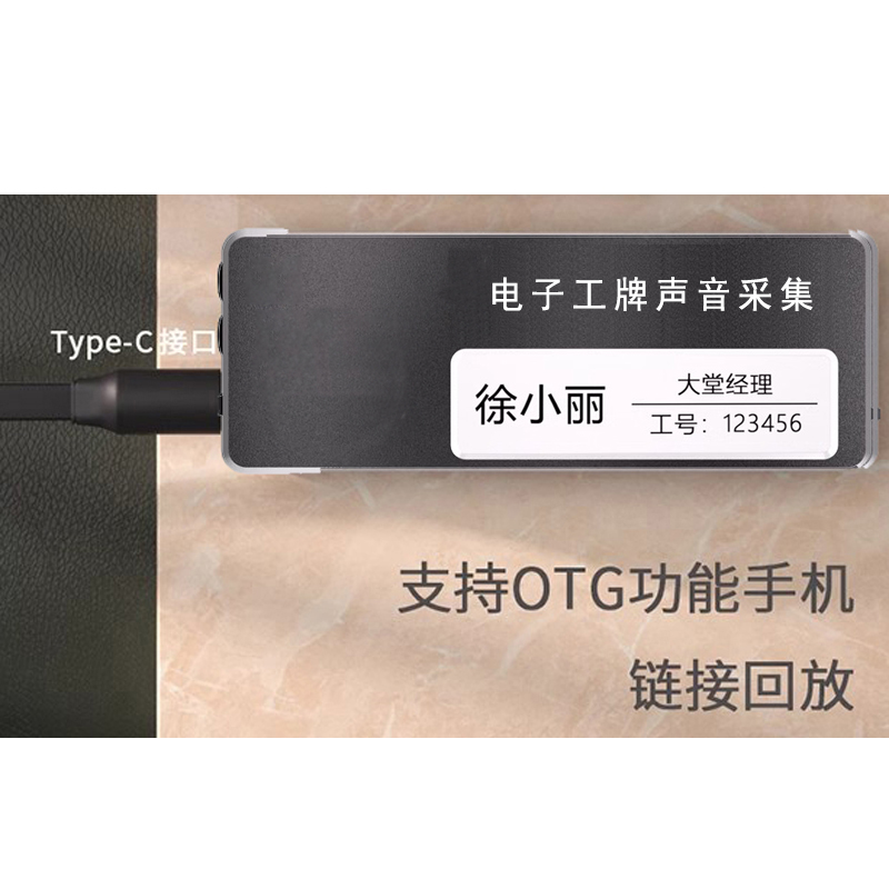 泰迪信 DSJ-H60 电子工牌声音采集高清大图