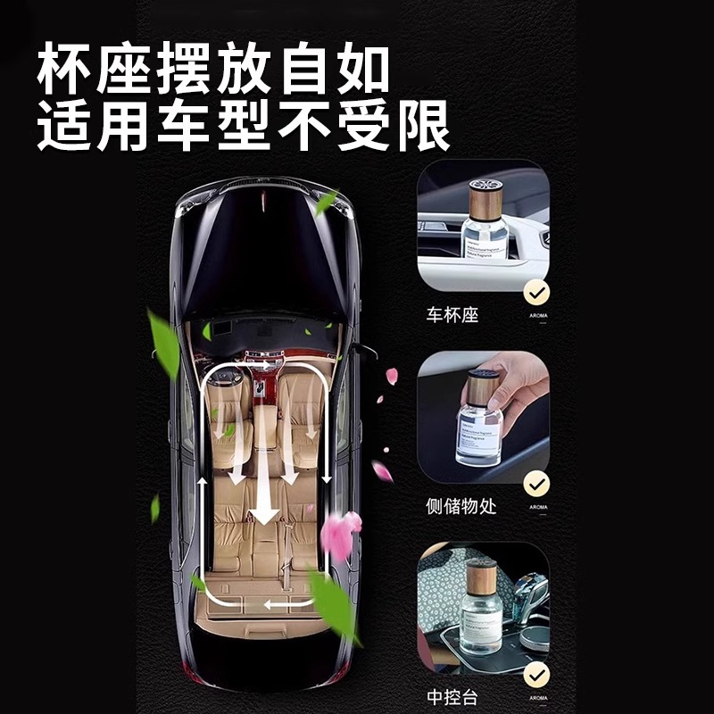 [4瓶装邂逅]车载香薰汽车香水车用高级感香氛持久留香车内除异味