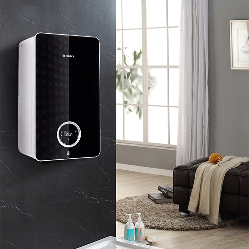 博世bosch盖世7200i天然燃气热水器采暖生活两用炉壁挂炉18kw曜岩黑