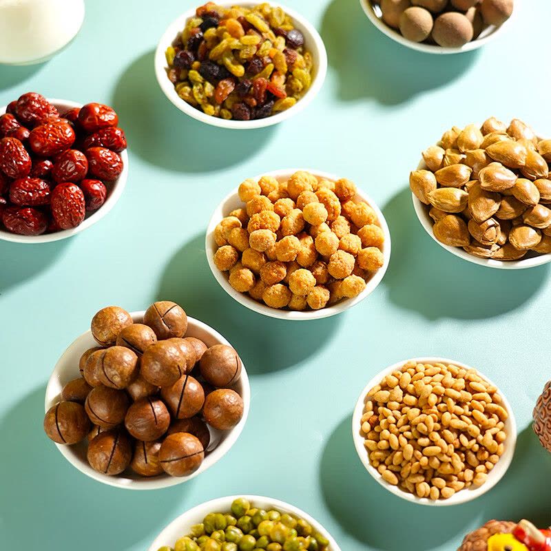 鲜记(FRESHKEE)送礼大礼包 坚果礼好运连连1.244kg图片