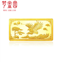 梦金园 品牌直营 投资金条AU999 金条100g 金条10g 金条50g 大展鸿图 金条投资 投资金条 收藏系列金条