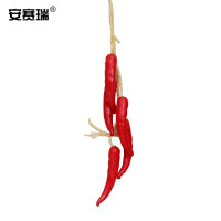 安赛瑞 仿真泡沫蔬菜藤条 仿真红辣椒 蔬菜串农家乐装挂饰假蔬菜挂串大蒜玉米辣椒 5根 530861 4组装 单位:组