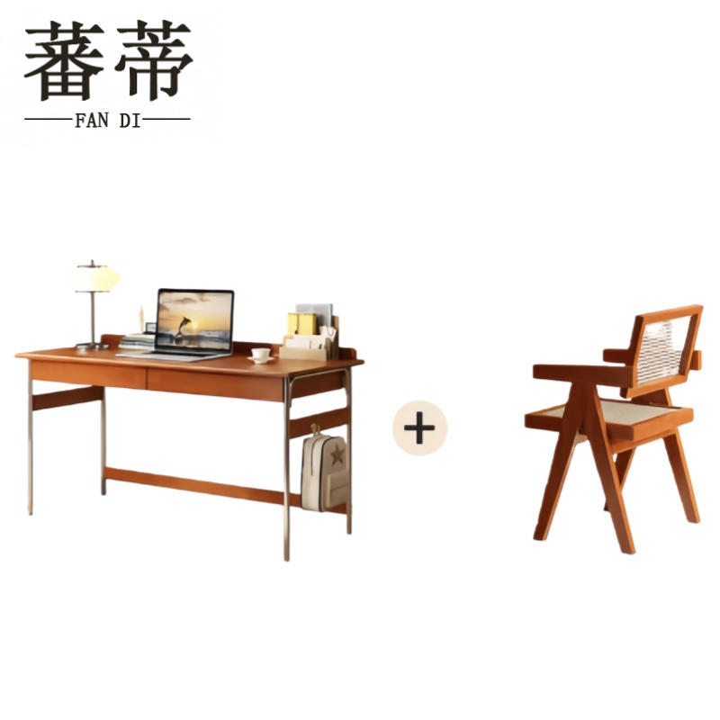 蕃蒂书桌一桌一椅 1.4m套高清大图