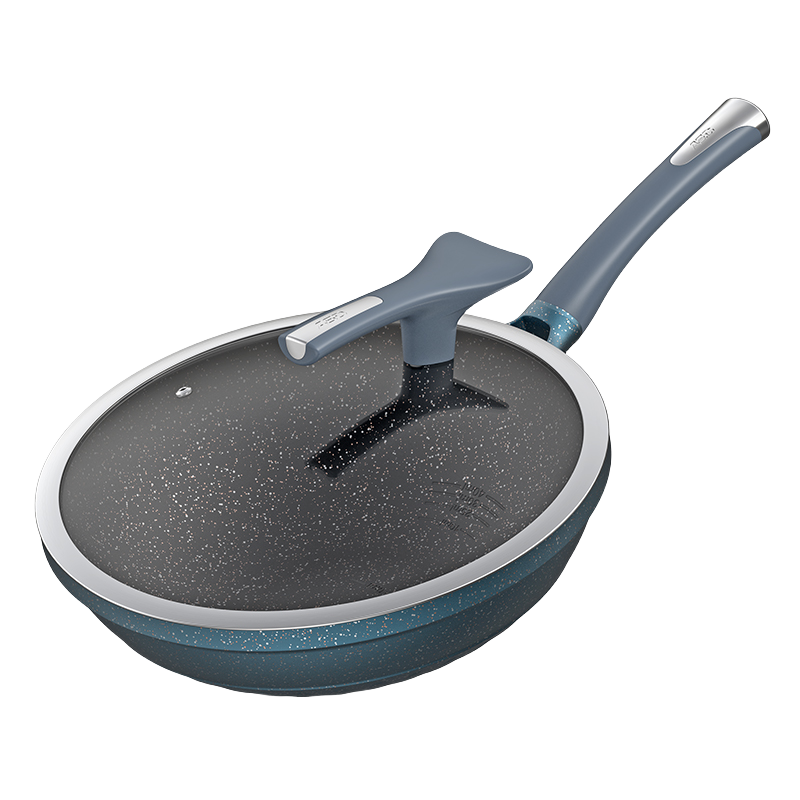 爱仕达(ASD)炒锅魔法石系列4-6人无烟不粘锅32cm能铁铲高端炒菜锅 明火适用 旗舰正品CL32F2Q