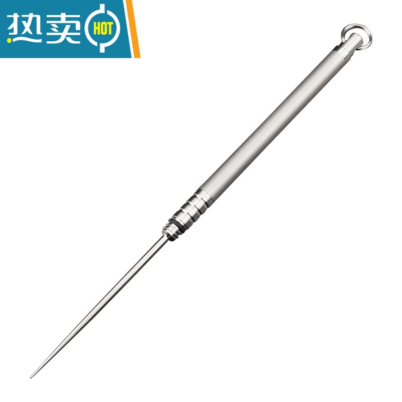 敬平轻便随身钛合金牙签组合纯钛牙签筒小挂件多功能剔牙针水果签高清大图