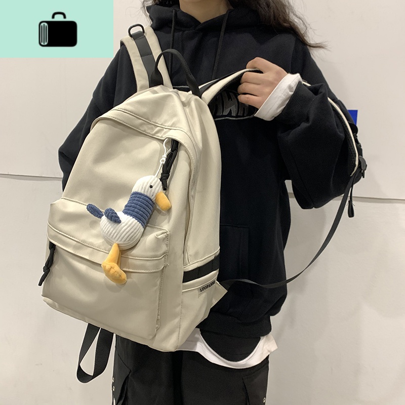 书包女韩版高中原宿ulzzang大学生大容量时尚潮流ins男双肩包背包NEW LAKE高清大图