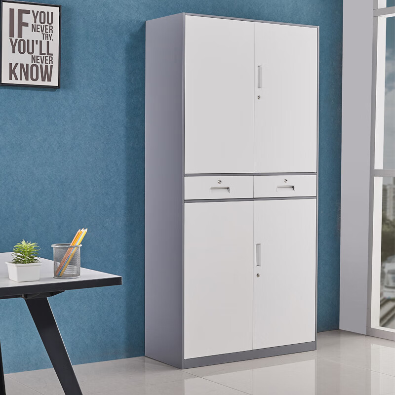 [企诺]文件柜 QNGA15FO-06LPA 900×400×1850mm 钢 台高清大图