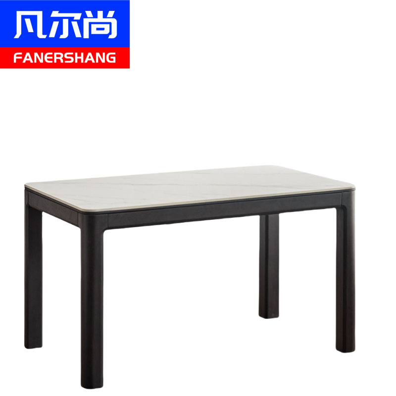 凡尔尚岩板餐桌高清大图