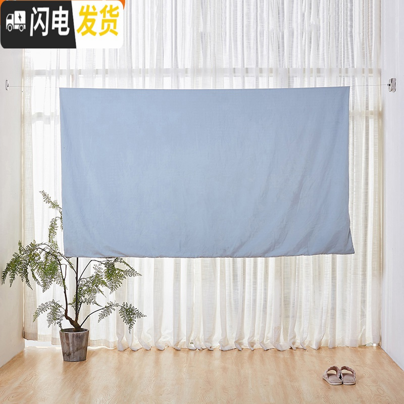 三维工匠隐形晾衣绳室内免打孔不锈钢丝晾衣架晾衣可伸缩晾衣绳子 黑色/钢丝-2.8M