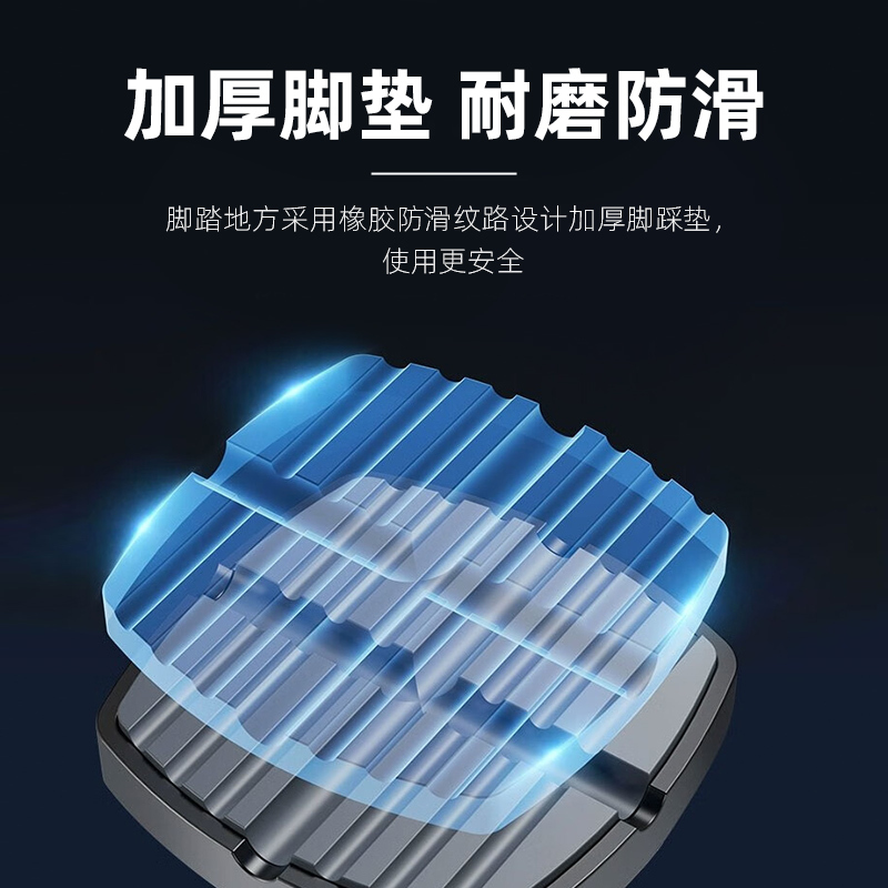 雅迪(yadea)脚踩式打气筒高压迷你便携式电动车摩托汽车自行车篮球打气泵黑色