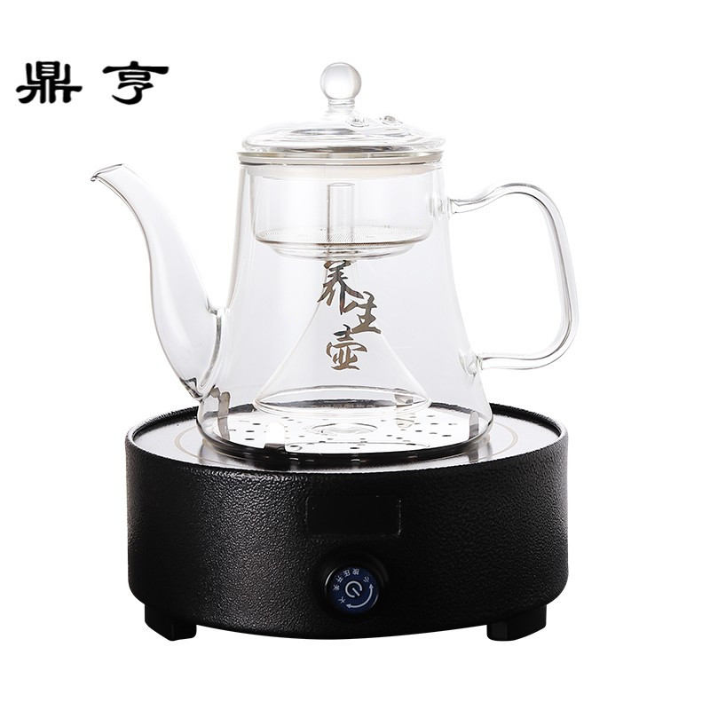 鼎亨电陶炉家用简约功夫茶具电磁炉烧水壶花茶煮茶器耐热玻璃茶壶