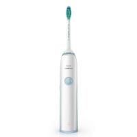 [情侣套装]飞利浦(Philips)电动牙刷 成人充电式 声波震动 智能计时 HX3216浅蓝色+HX3216果绿色