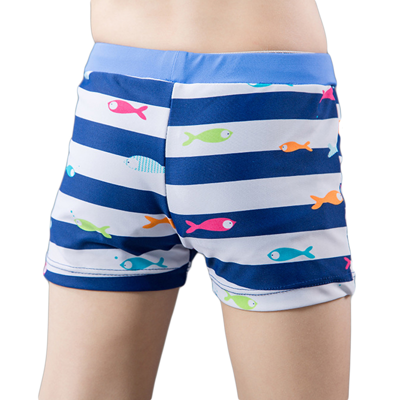 milky friends海底世界男童泳裤儿童泳裤速干平角游泳裤时尚男童短裤