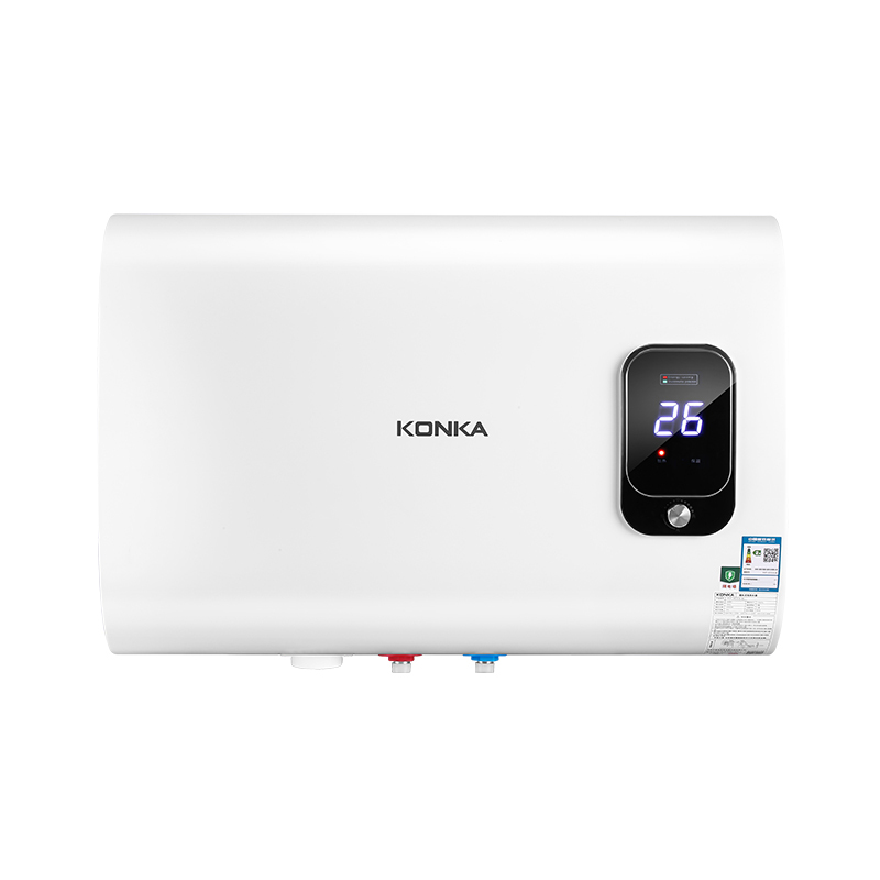 康佳konka电热水器家用储水式大容量纤薄扁桶省空间双胆速热节能省电