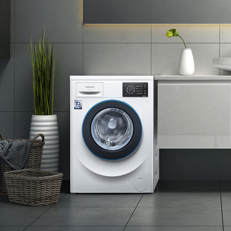西门子(SIEMENS)XQG80-WM12L2601W 8公斤 全自动家用滚筒 变频 节能 全触控 滚筒洗衣机(白色)