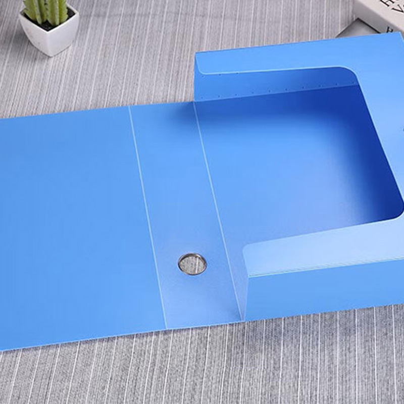 晨光档案盒75mm*2个文件分类整理方便简约蓝色ADM94818B高清大图