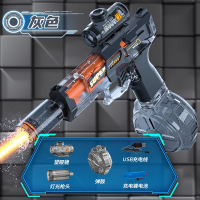 电动连发水枪儿童玩具喷水全自动高压强力射程远灯光戏水滋呲水枪