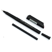 晨光 MG2180碳素中性笔 黑色 0.5mm 纤维头签字笔水笔 12支/盒