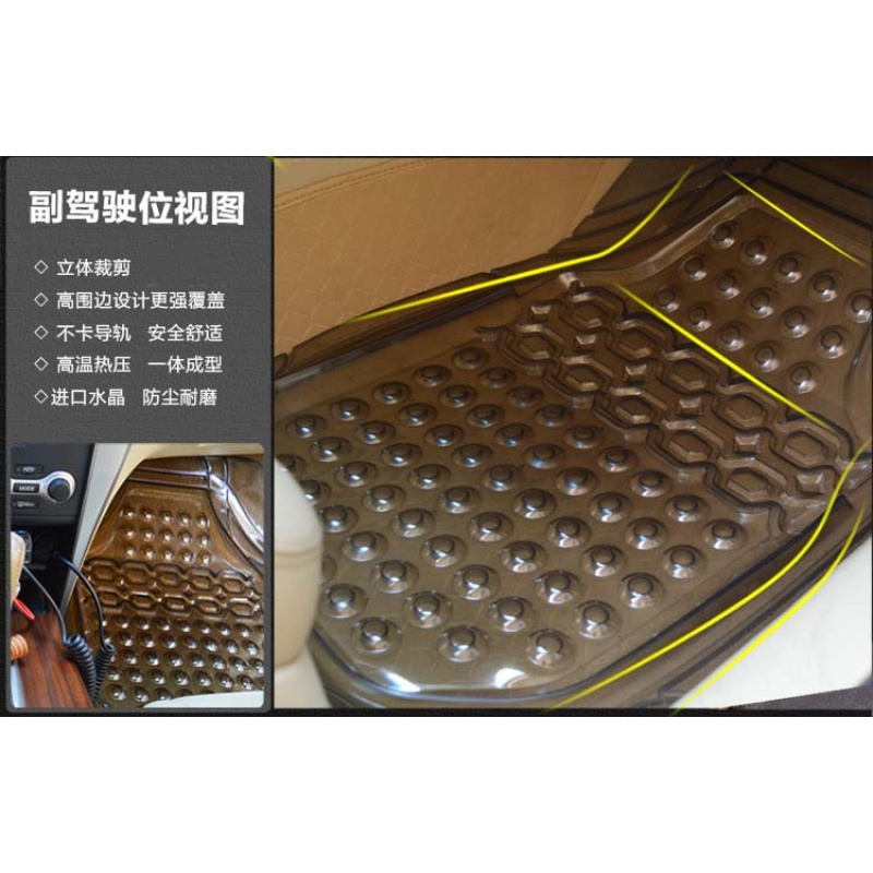 加厚透明防冻防水地垫防滑塑料PVC乳胶塑胶硅胶汽车脚垫