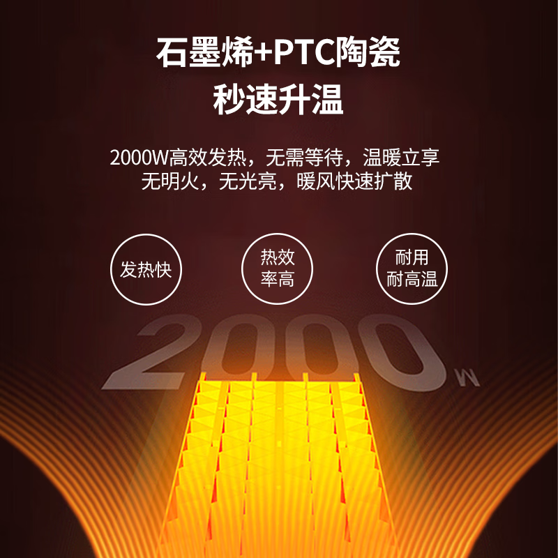 美菱(MeiLing)家用冬季立式取暖节能速热电暖器 MPN-T3高清大图