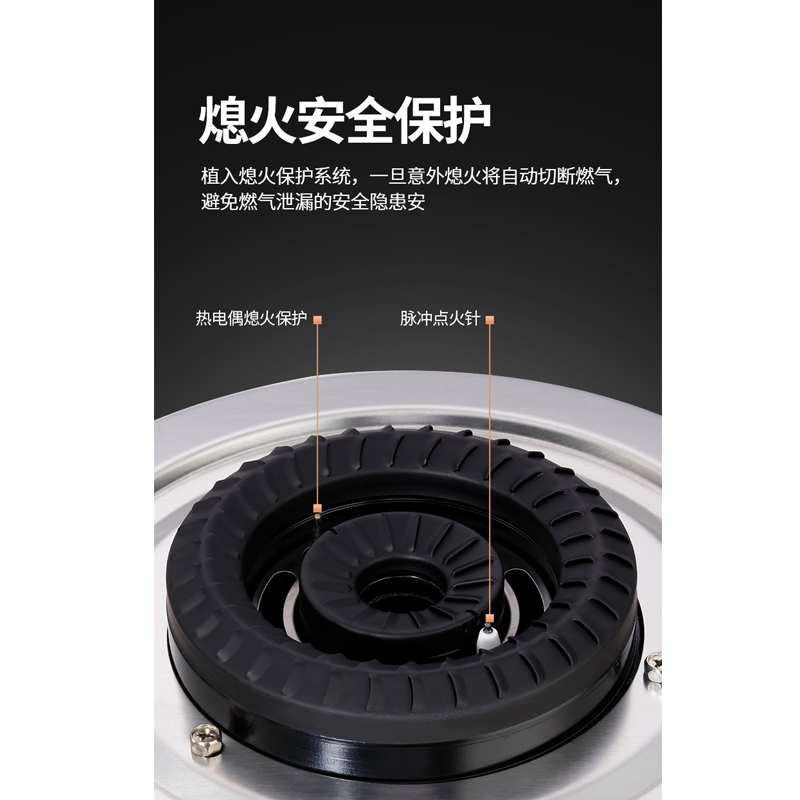 巧妙(QIAOMIAO)燃气灶煤气灶双灶嵌入式台式台嵌两用不锈钢4.2kw大火炉灶具灶煤气炉Q311B液化气+自行安装高清大图