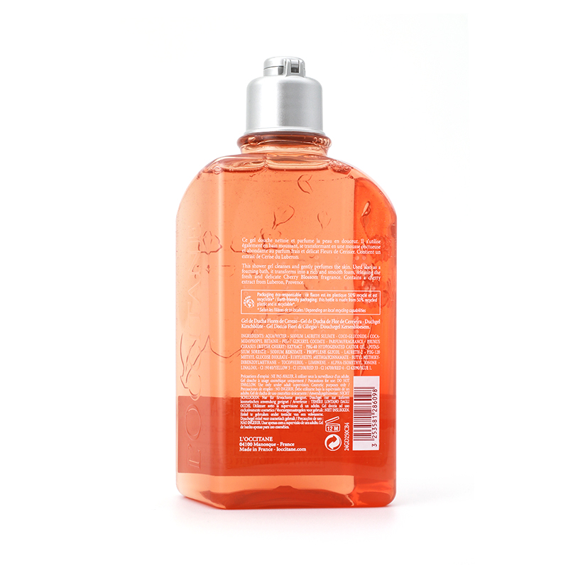 欧舒丹(L’OCCITANE)甜蜜樱花香氛沐浴露啫喱500ML香味持久缩水嫩肤滋润保湿高清大图