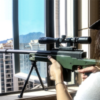 AWM巴雷特狙击枪98K水弹枪可发射M416绝地模型求生抢成人玩具枪