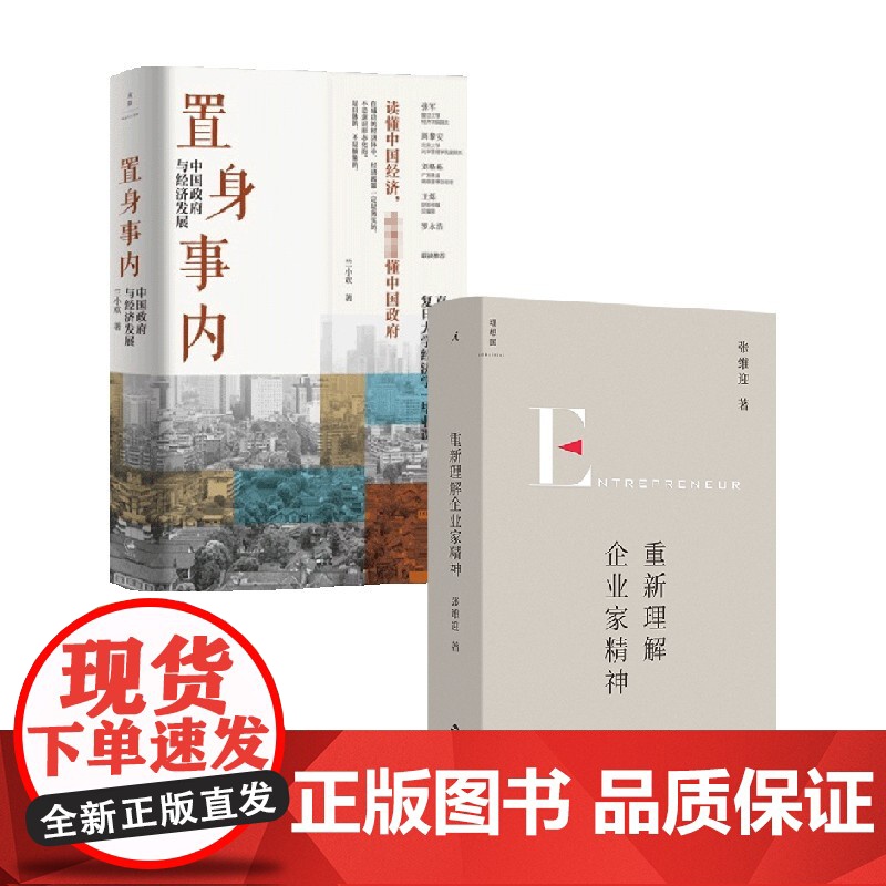 重新理解企业家精神+置身事内 套装2册 兰小欢 著 经济高清大图