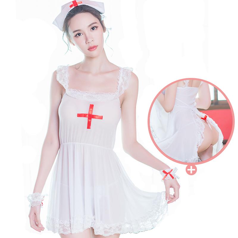 情趣内衣性感护士制服诱惑套装sm骚火辣夜店露乳激情用品小胸透视