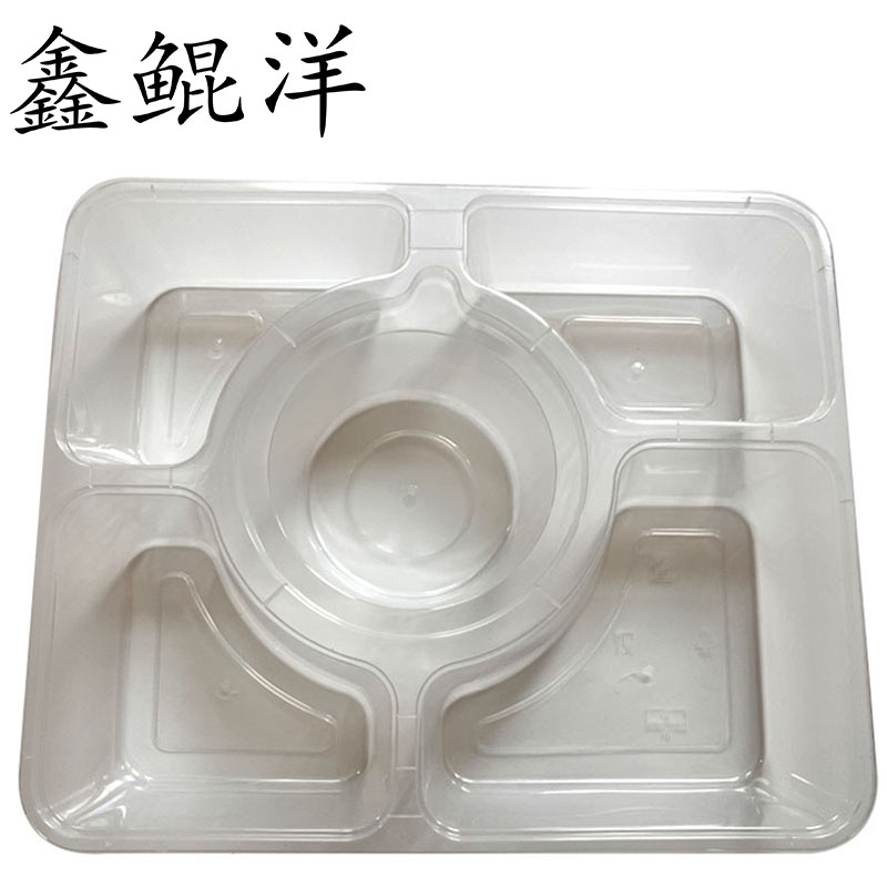 鑫鲲洋 一次性餐盒 1500ml五格 箱高清大图