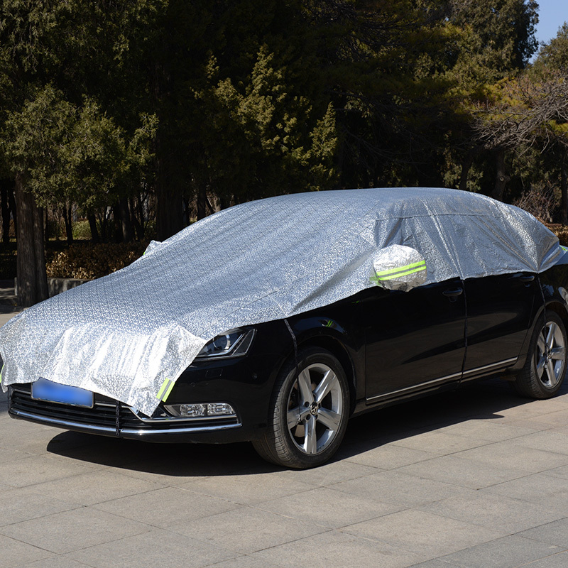 敬平汽车遮阳罩半罩半车衣夏季汽车防晒隔热罩防雨雪汽车遮阳伞遮阳挡