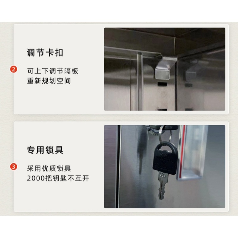 宜掌柜 不锈钢 储物柜高清大图
