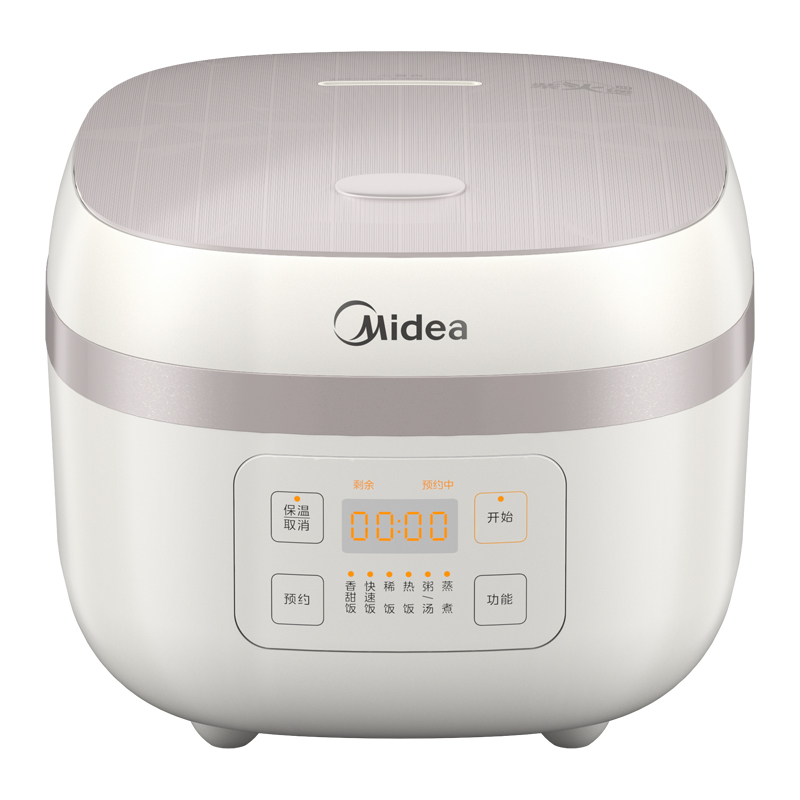 美的(Midea)电饭煲家用4升精铁釜大容量米饭锅智能预约3-4人IH多功能煮小米粥电饭煲 AFB40C8 ZH
