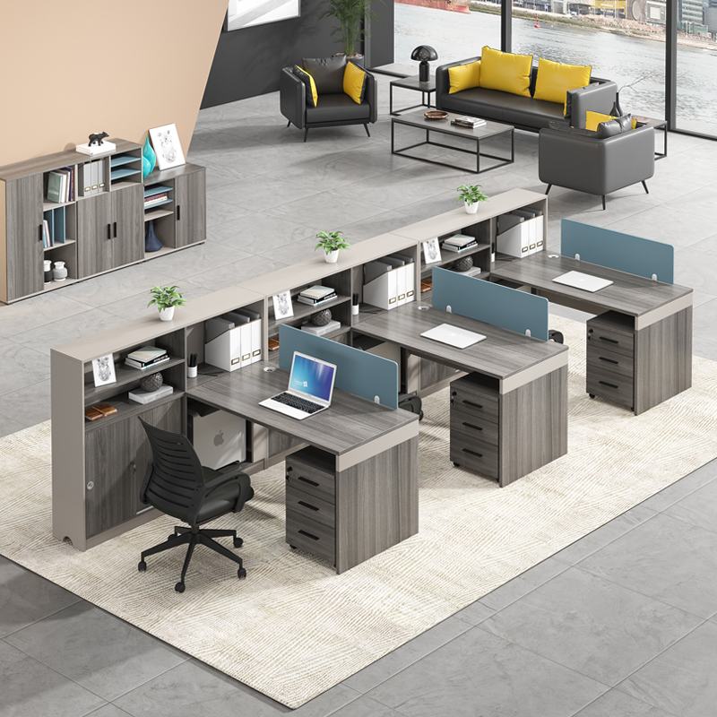 职员办公桌屏风工位员工电脑桌