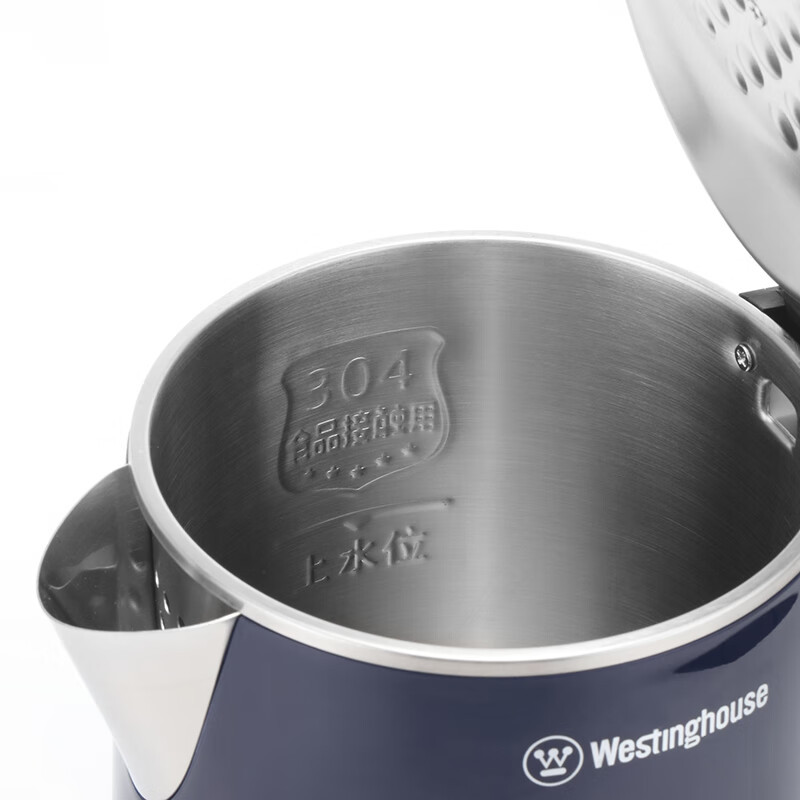 西屋(Westinghouse)深蓝家用电热水壶不锈钢内胆1.8L烧水壶 WEK-C83高清大图