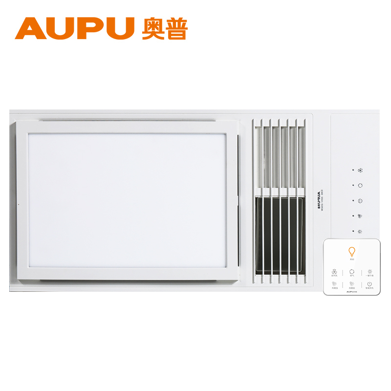 奥普超薄智能风暖型浴霸E365 七键智控 大功率速暖 普通集成吊顶式暖风机 灯暖排气照明灯具多功能一体浴室卫生间取暖