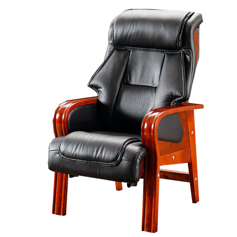 锦北 老板椅经理椅办公椅可躺座椅大班椅四脚老人椅 PU皮高清大图