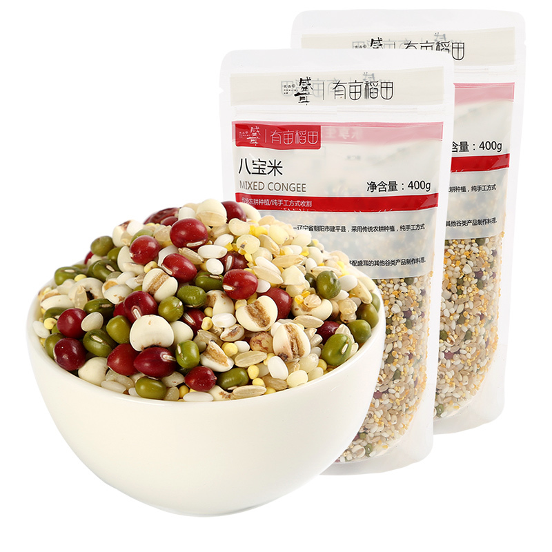 盛耳 八宝米400gX2 熬粥原材料粥包袋装五谷杂粮粗粮组合早餐粥