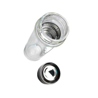 妙简乐 茶水分离水杯 高硼硅双层300ml 个